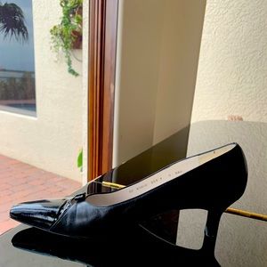 Black Peek a Boo Salvatore Ferragamo Pumps